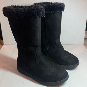 Cat & Jack Natalia Winter Rain Boots with Faux Fur Trim